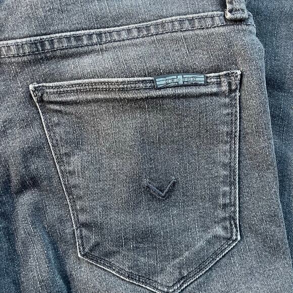 HUDSON Natalie Ridley Womens Jeans Sz 25 Black Skinny Goth Midrise Ankle - Picture 8 of 14